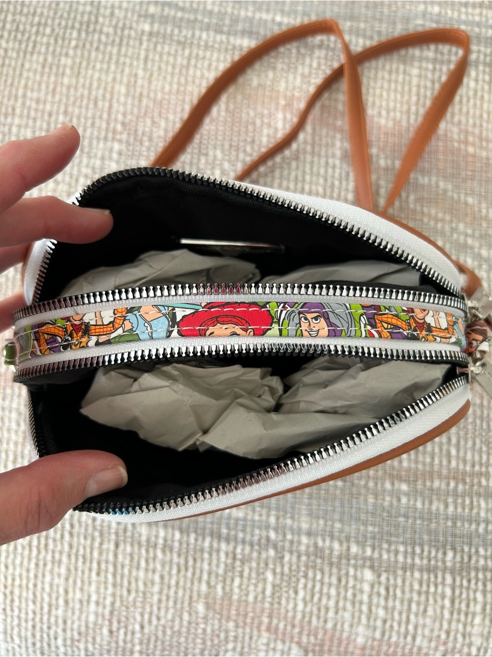 New Disney Pixar Toy Story Characters Stacked Crossbody Bag Sold Out -Box Lunch - Picture 6 of 8